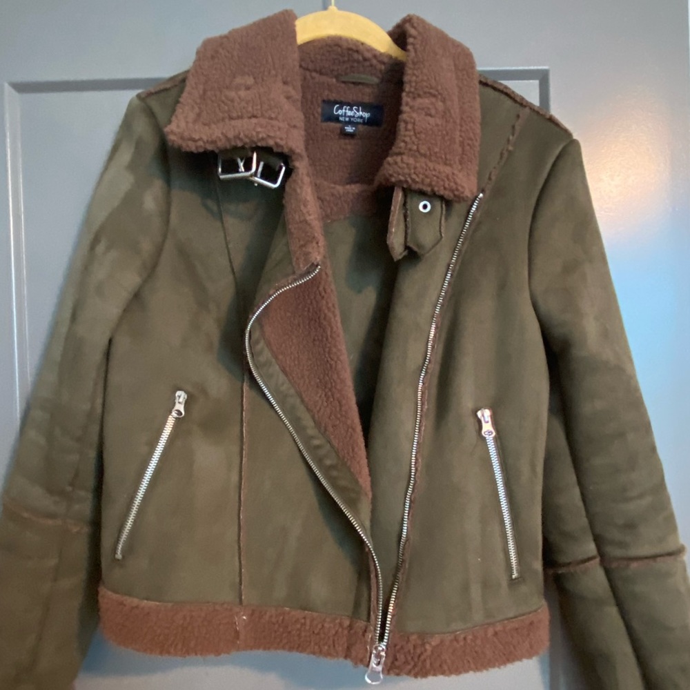 Army Green Moto Jacket Gem